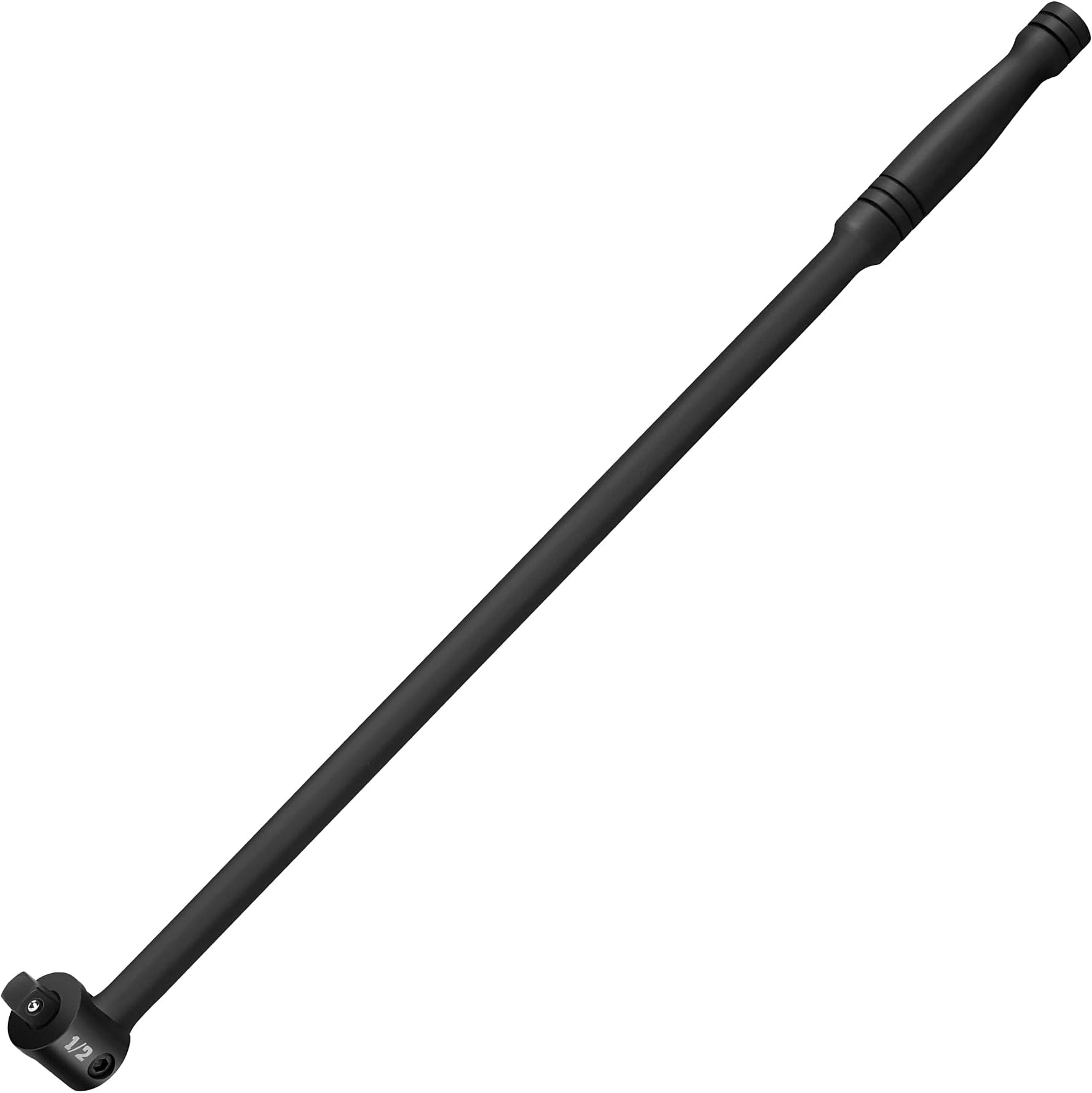 DURATECH 1/2" Heavy Duty Breaker Bar, 600mm Breaker Bar, Knuckle Breaker Flexi Bar, with Flexible Handle, Socket Wrench for Wheel Nut Spanner (Black)