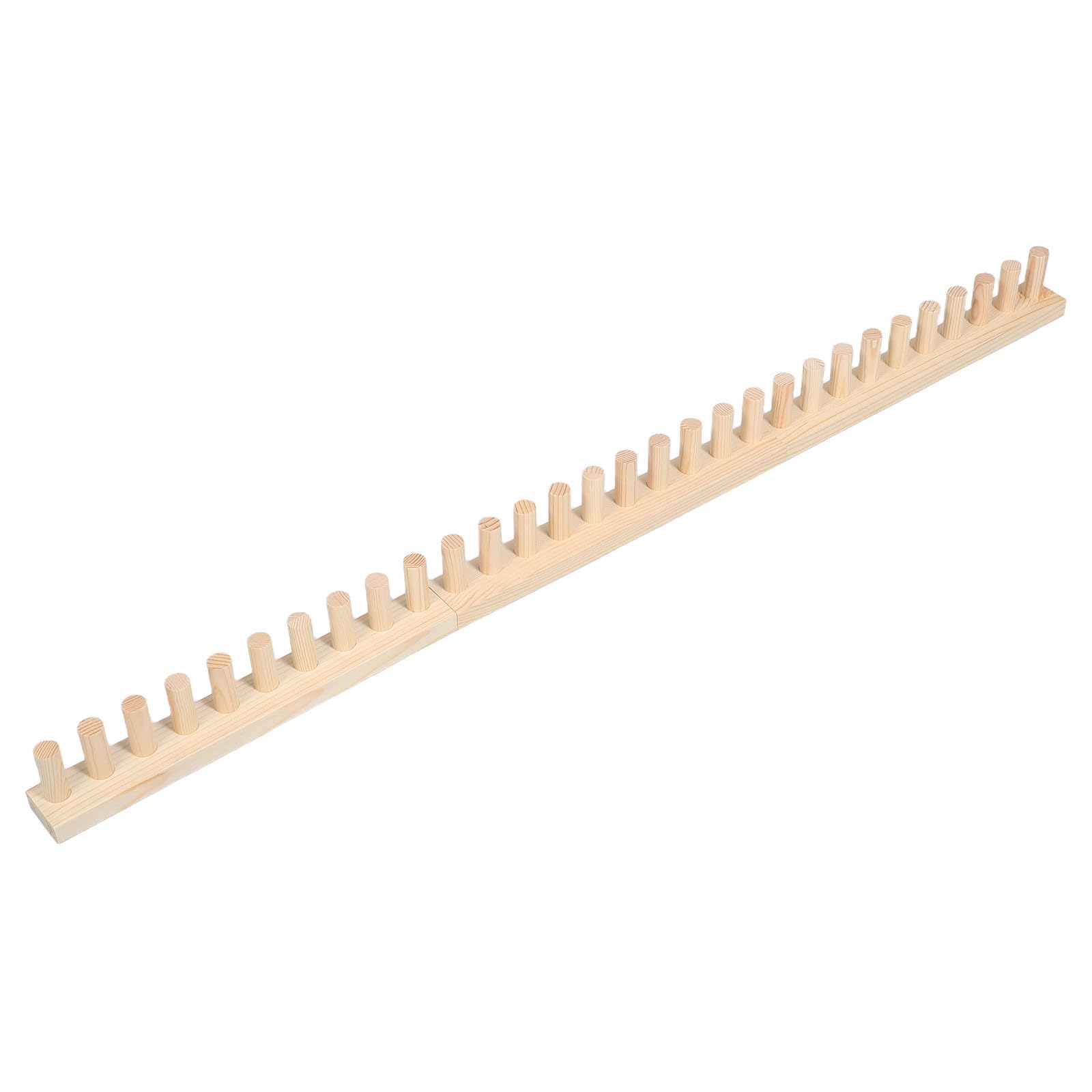 Mobestech Telar de madera caqui 115 x 7 cm para bufandas y mantas, tablero para tejer manualidades, adecuado para principiantes y proyectos en familia
