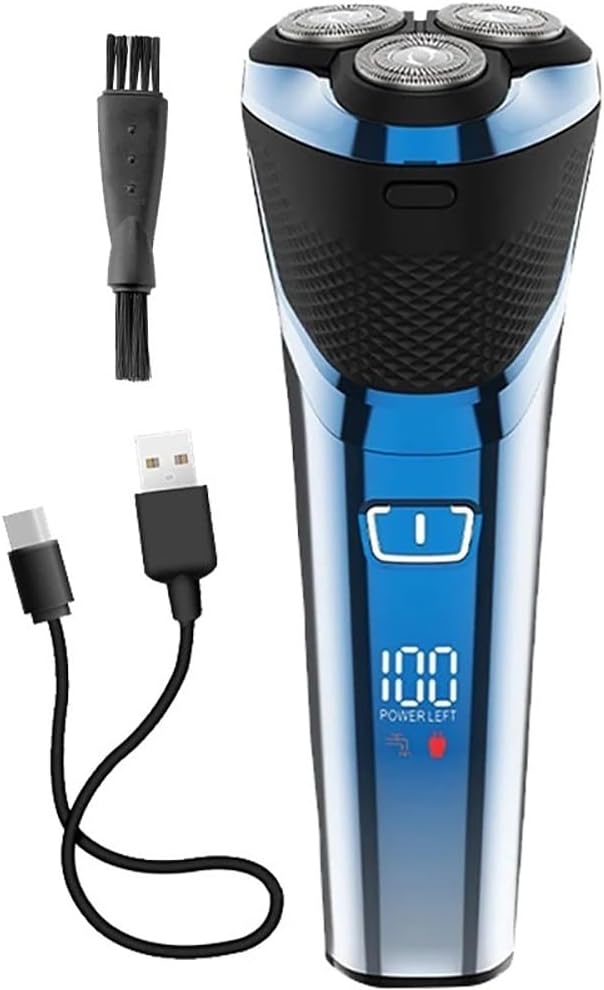 Electric Razor for Men, Waterproof Wet Dry Shaving with Pop-up Trimmer 4D Floating Head LCD Power Indicator
