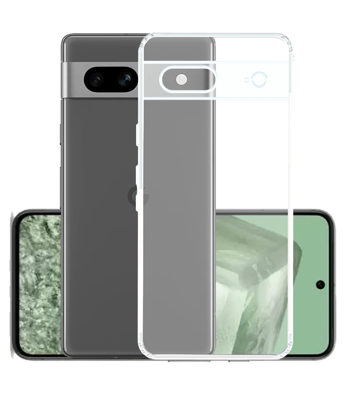 YOFO Back Cover for Google Pixel 8 (5G) (Flexible|Silicone|Transparent|Full Camera Protection|Dust Plug) (B0CWPBHR69) Amazon Price History, Amazon Price Tracker
