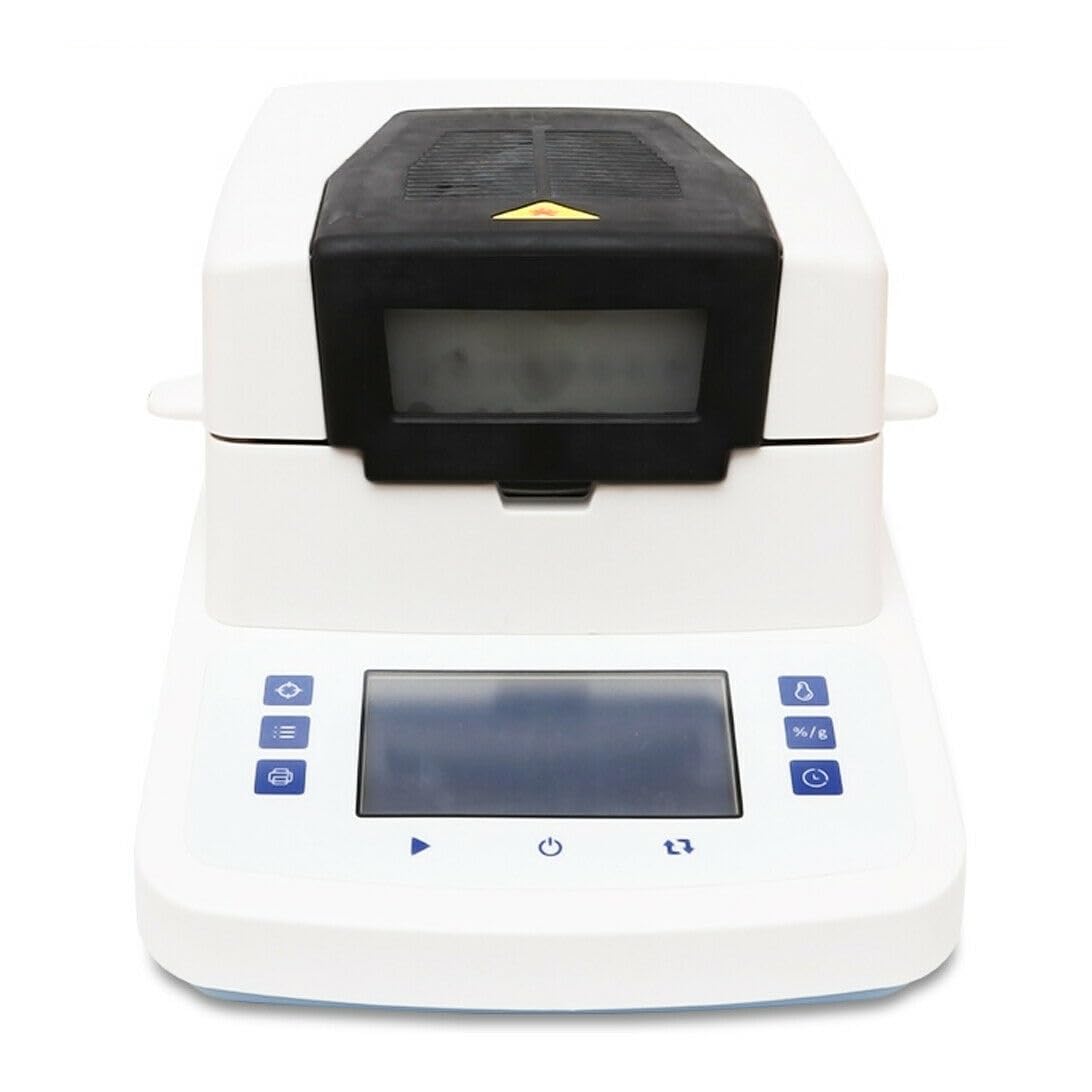 LNHHG Touch Screen Moisture Analyzer Tester Halogen Heating Moisture Meter With Range 110g For Grain Food Plastic Powder