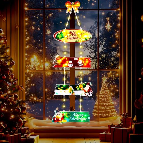 YISKY Weihnachtsdekoration, Weihnachtsdeko Beleuchtung,...