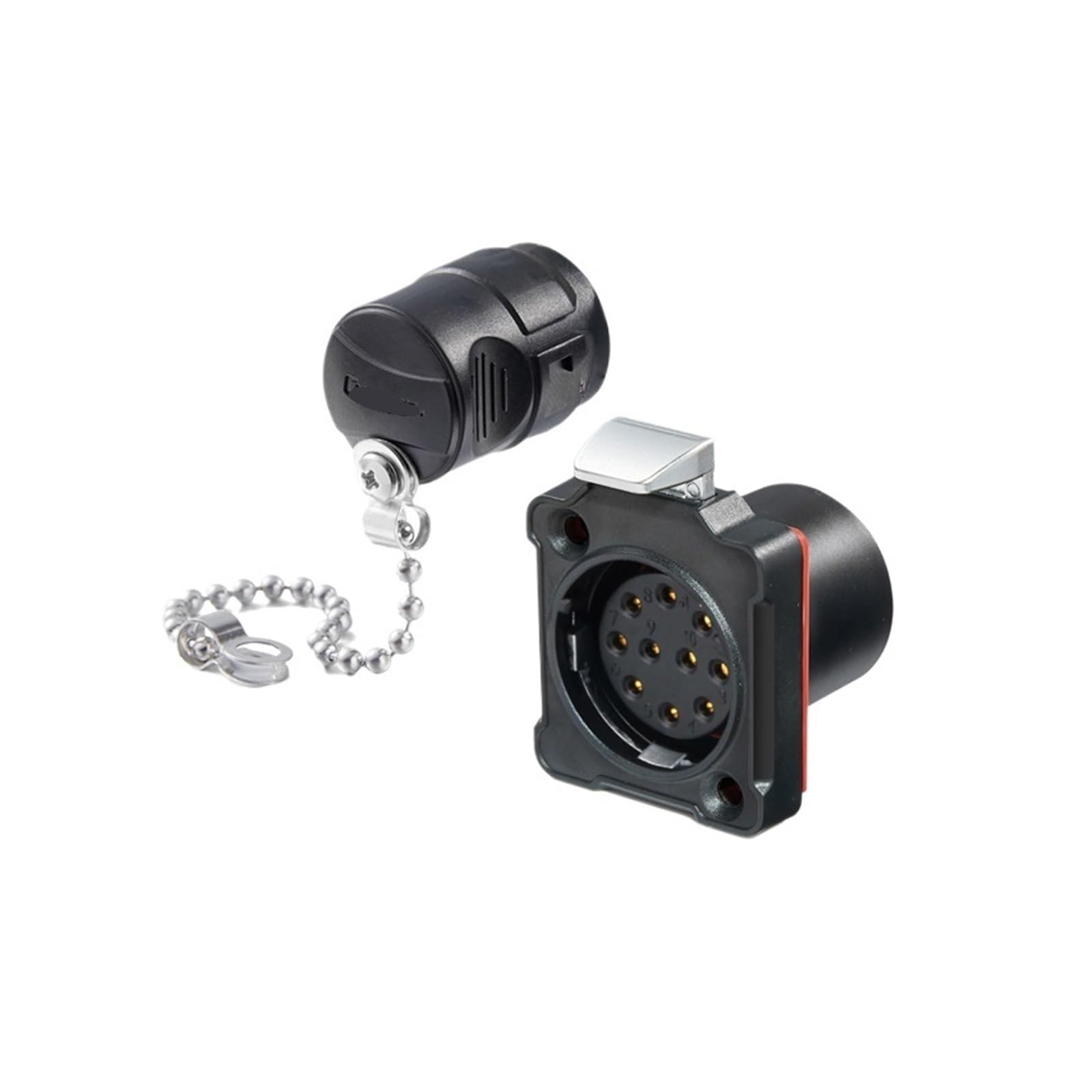 Prise femelle BD24 étanche IP68 fiche 10 broches plastique aéronautique