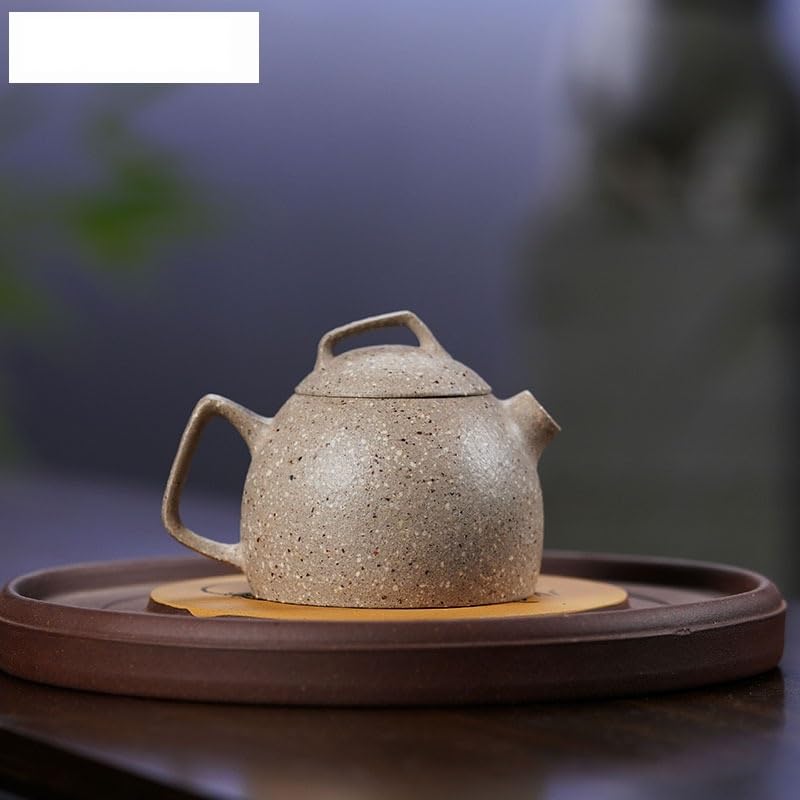 Teiere Teiere in Argilla Viola da 130 ml Pentola Fatta a Mano Minerale Grezzo Sabbia Grossa Giada Bianca Segmento Fango Bollitore Set da tè Cinese Zisha Teiera