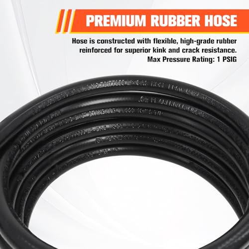 Image of Wadoy 3 /8 inch Propane Extension Hose 12FT, 3 /8 inch Male & Female Brass Flare Fittings Low Pressure Safe Flexible LP-GAS Line for BBQ, Heater, Fire Pit, Generator & RV