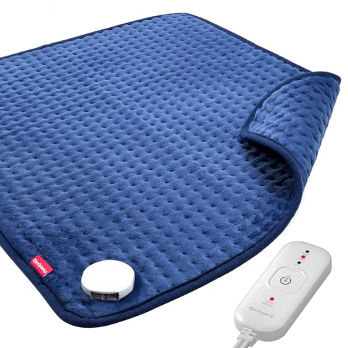 Image of Comfytemp Ultra-Wide Heating Pad for Back & Cramps, Mothers Day & Birthday Gifts for Women Mom, Electric Heat Pad for Neck & Shoulder, Auto Shut Off, Machine Washable, 20x24 inch