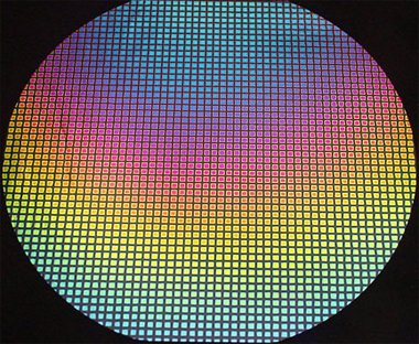 4 inch X 4 inch Dichroic Medium Squares On Thin Black Glass - 96 Coe