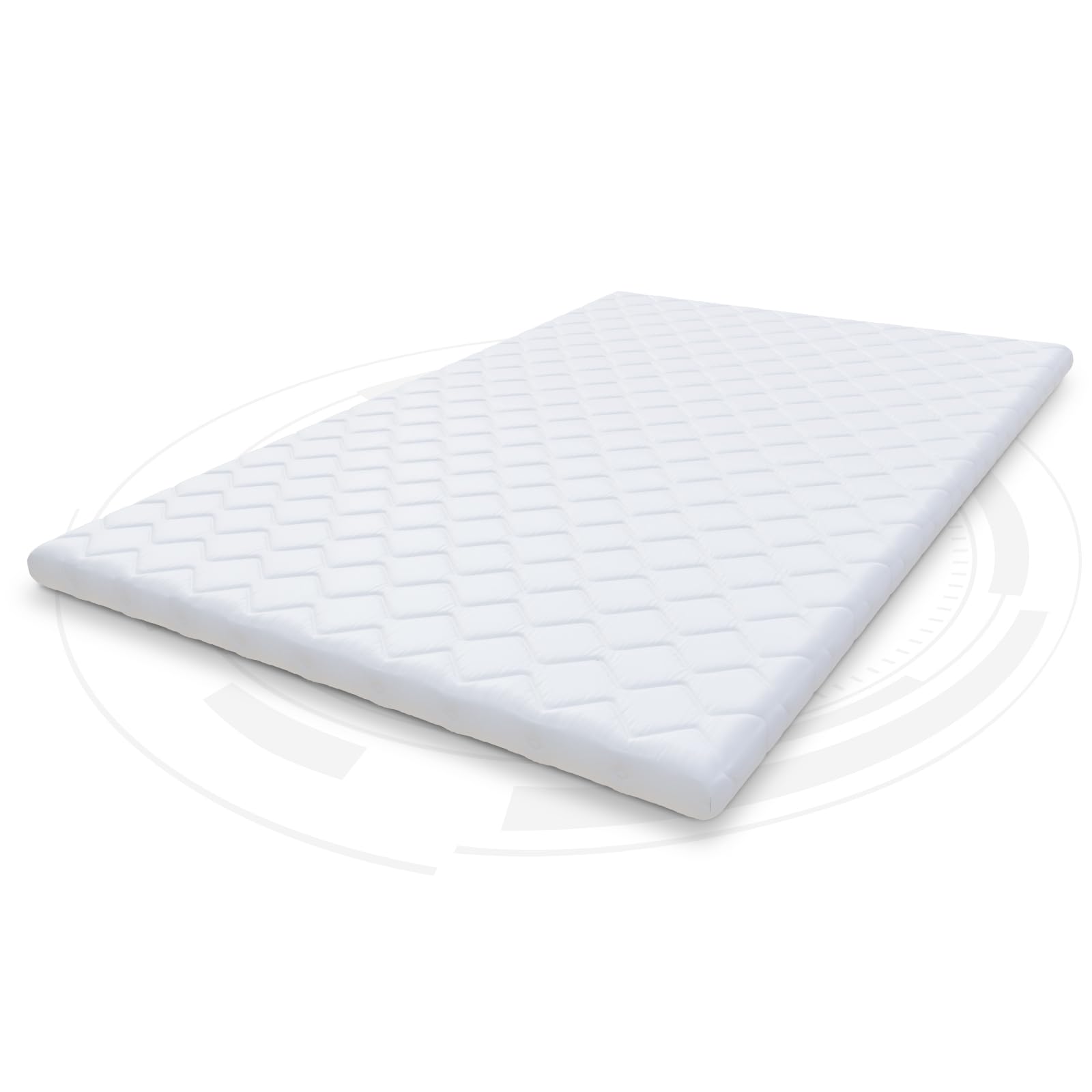 FDM Nakładka na materac z zimnej pianki materac wierzchni 180 x 200 cm zimna pianka stopień twardości H4 wysokość ok. 5 cm nadaje się dla alergików, certyfikat Öko-Tex, biały