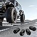 HZEL M12x1.5 Car Bulge Acorn Lug Nuts, 20PCS Carbon Steel Closed End Automotive Lug Nut, Vehicle Wheel Nut Replacement Accessories, Compatible with Lacrosse Equinox Impala (Black)