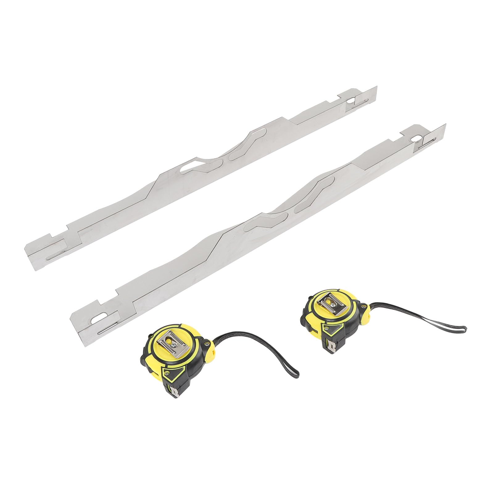 Dioche Herramienta de Alineación la Rueda Herramientas ángulo Placa Punta Acero Inoxidable Servicio Pesado con Orificios Colgantes para Camiones Automóvil SUV UTV ATV