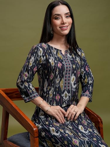 Image of Vishudh Women's Kurta | Regular Fit | Trendy Ethnic Top for Everyday Comfort