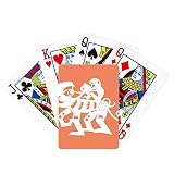 Anno della scimmia animale della Cina del poker dello zodiaco che gioca il gioco da tavolo magico di divertimento