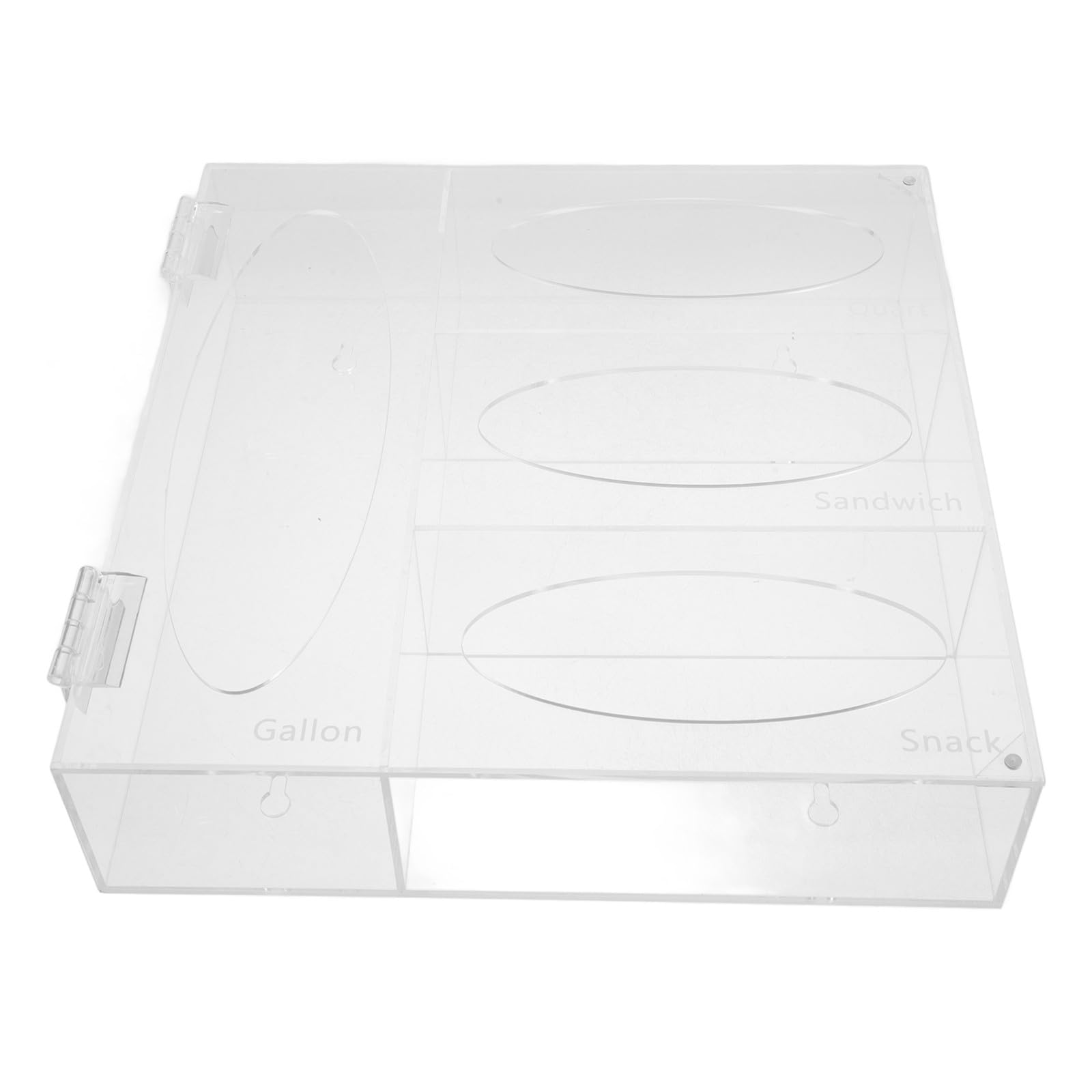 INOOMP Dispenser da Parete e Design Minimalista Accesso Rapido in Acrilico Trasparente per Guanti per Laboratori e Ambienti Professionali