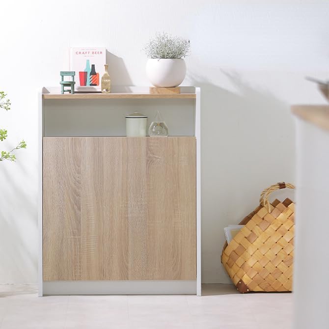 Amazon｜ゴミ箱 おしゃれ 分別 木製 ダストボックス 本棚 棚 ラック