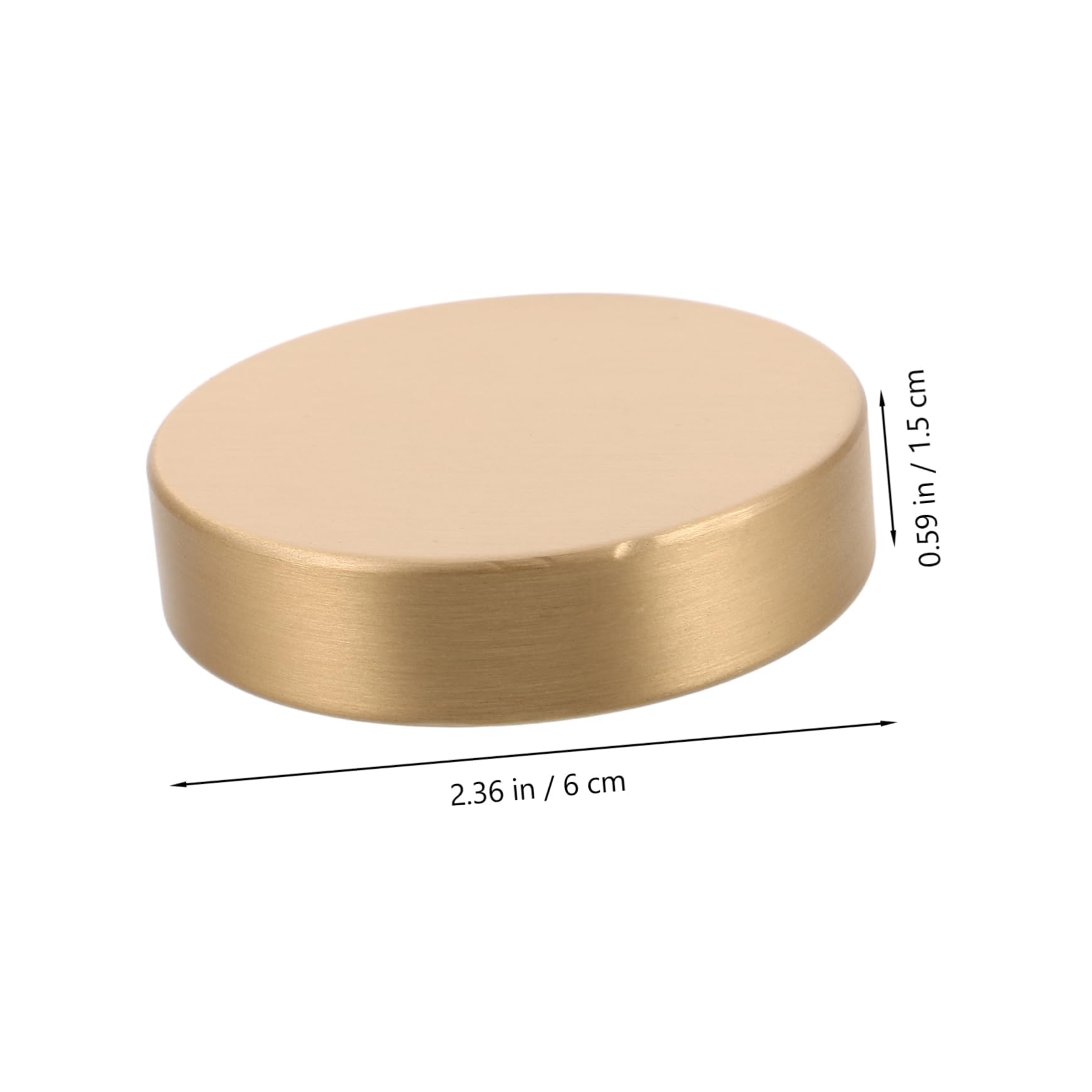 Fermacarte Rotondo in Ottone Oro Stile Antico 1 Pezzo | Peso Stabile per Fogli, Uso su Scrivania e Scaffale, Finitura Metallica Elegante