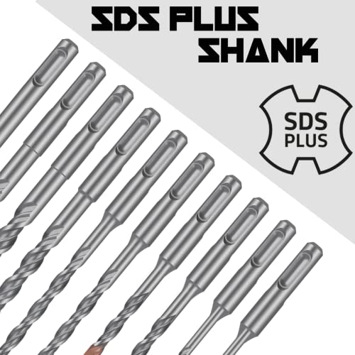 SDS Plus 3/4 Inch Masonry Drill Bit for Rotary Hammers (12" Length - 2 Pack) Carbide Tipped to Easily Drill Through Concrete, Cement, Brick, Block, Stone, and More! by Narwhal - Image 3