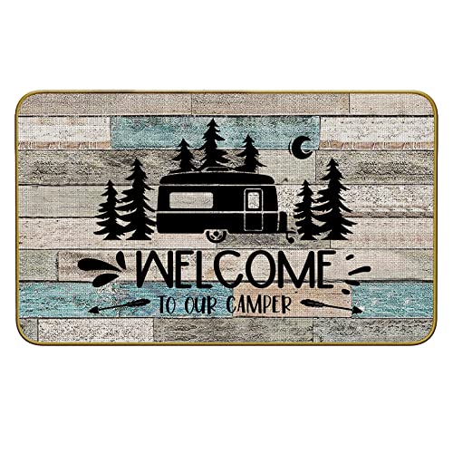 Mingnei Rustic Camper Welcome Mat