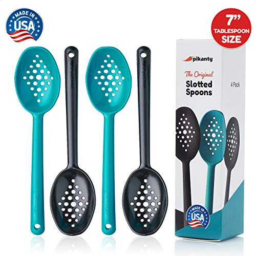 Small Slotted Serving Spoons | 7-Inches Length | Made in USA |
