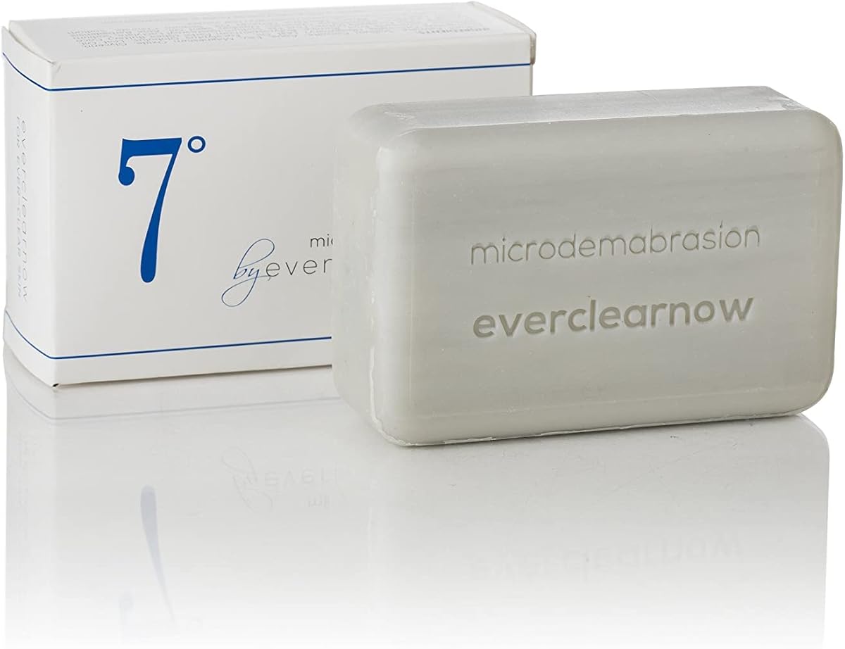 Microdermoabrasión Queratosis pilaris, foliculitis y acné Jabón exfoliante de limpieza profunda, Borrador de protuberancias KP, Exfoliante para acné de espalda y glúteos, Limpiador de lavado: la piel áspera, con baches y seca elimina el enrojecimiento