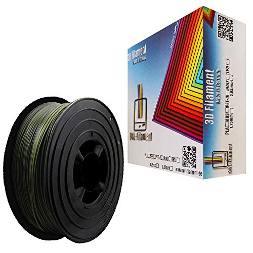 OWL-Filament 3D-Drucker PET-G 1,75mm 1kg Spule Rolle (Camouflage)