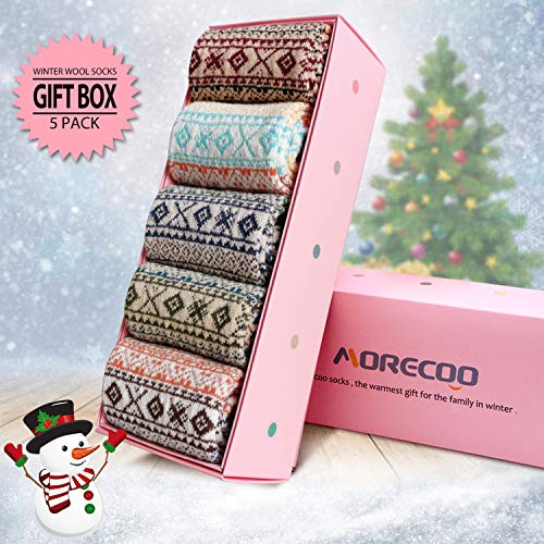 Image of MORECOO Socks for Women Novelty Socks Warm & Cozy Gifts for Women