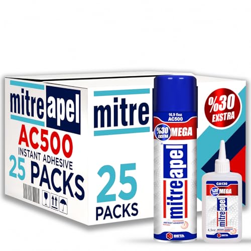 Super CA Glue (25x4.5 oz) with Spray Adhesive Activator (25x16.9