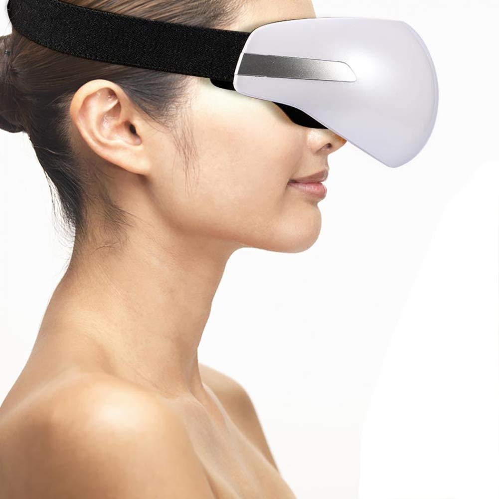 Masajeador de Ojos con Calor, vibración portátil Recargable Eye Therapy Massager Electric Bluetooth Música Masaje de música para aliviar la cepa de Ojo Ojo Mejorar el sueño, Gran Idea de Regalo