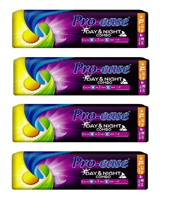 Pro ease Day and Night Combo (Each Pack have 5-Day & 2 Night pads) - Pack of 4 (B09B5G8FFN) Amazon Price History, Amazon Price Tracker