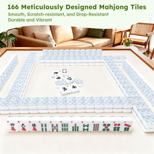 Set de Fichas Mahjong Americano con Bolsa y Dados miniatura 7