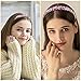 Isslly 2PCS Colorful Rhinestone Headband for Women, 1inch Wide Vintage Girls' Headbands, Fashion Crystal Headband, Jeweled Headbands, Diamond Padded Hair Accessories for Parties, Festivals