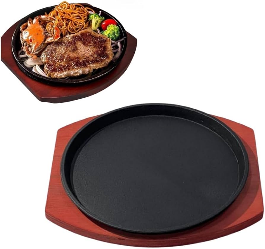 Amazon|Stewlt ステーキ皿 極厚 一人用 大型 保温性が高く 鉄板 Amazon|Stewlt ステーキ皿 極厚 一人用 大型 保温性が高く 鉄板