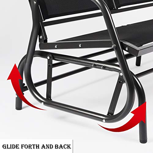Vilobos Outdoor Swing Glider Bench for 2 Persons Patio Rocking Chair Garden Seating