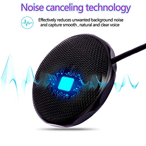Konferenz USB-Mikrofon für Meeting Business Computer PC, Laptop, Desktop, Mac & Macbook, tragbarer Tisch für Online-Chat… – Bild 3