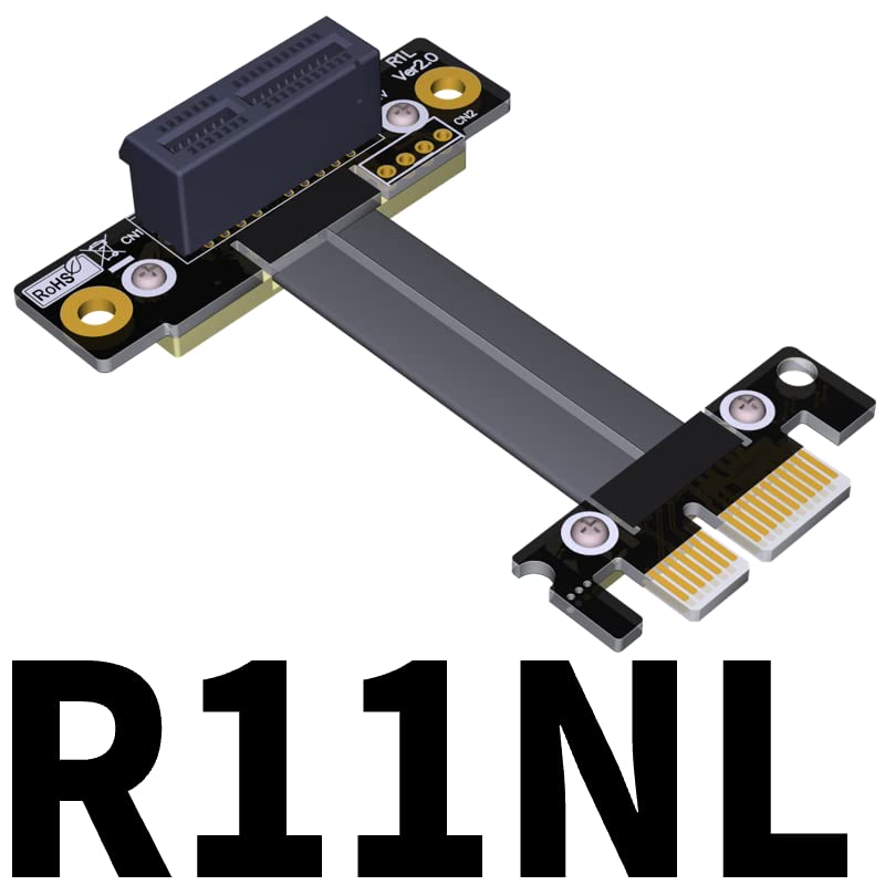 QJJ PCI Express x1 Jumpers para conector de borde, cable de 25cm, modelo R11NS (intercambio de señal Tx a Rx) miniatura 7