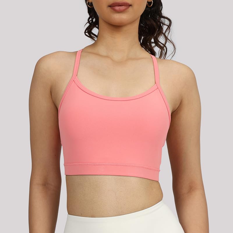 Image of BlissClub Ultimate Strappy Sports Bra | Removable Cups | Strappy Racerback Design | Elasticated Hem | CloudSoft TM Fabric