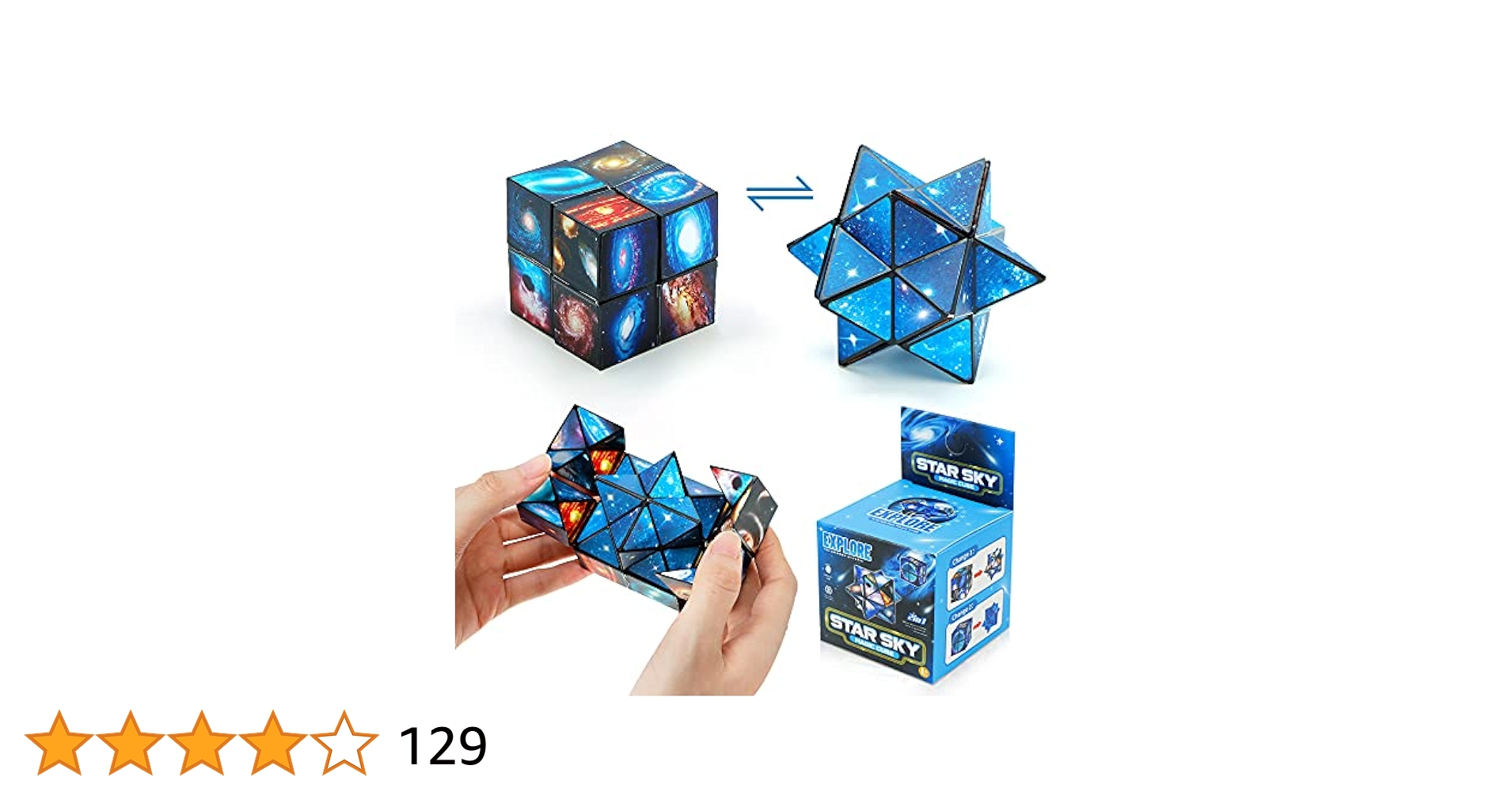 Amazon | Infinity Cube Toys マジックスターキューブ 2in 1