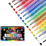 ➤➤➤SMOOTH WRITING - Schreibt mit Ihrer Phantasie und Kreativität auf fast allen glatten Oberflächen, so dass Sie problemlos auf Papier, Stein, Gummi, Keramik, Holz, Glas und Kunststoff schreiben können! Größeres Fassungsvermögen, größerer Schreibabstand, leichteres Schütteln des Markers und bequemeres Halten.