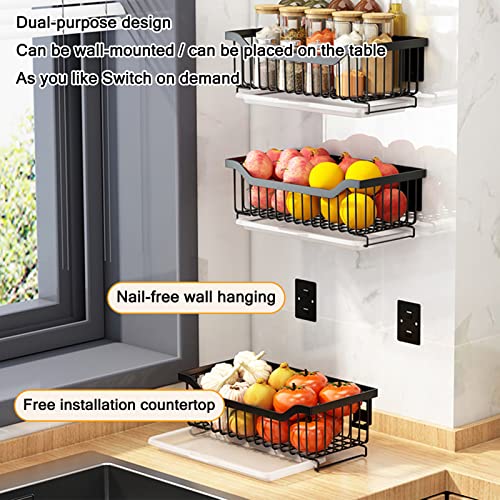Cesta de acero inoxidable para ganar espacio en cocina y baño 5