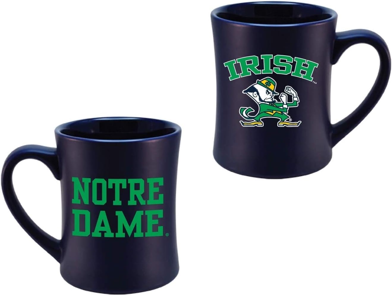 Notre Dame Fighting Irish Ceramic 16oz Sculpted Mug – Official Team Logo Coffee Cup – Handwash Recommended – Individually Boxed