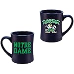 Notre Dame Fighting Irish Ceramic 16oz Sculpted Mug - Official Team Logo Coffee Cup - Handwash Recommended - Individually Boxed