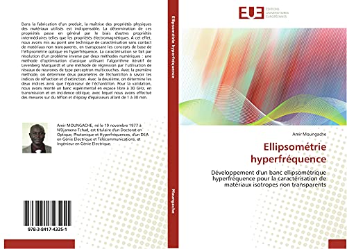 Ellipsométrie hyperfréquence: Développement d'un banc ellipsométrique hyperfréquence pour la caractérisation de matériaux isotropes non transparents (Omn.Univ.Europ.)