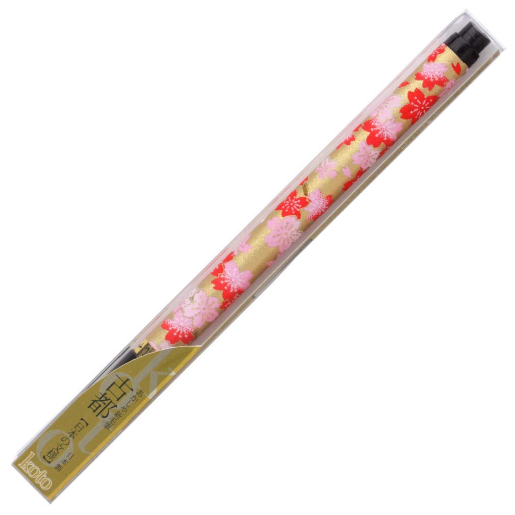 Akashiya SAW-500P-GDZ Brush Pen, New Brush Brush, Old Town, Gold Shank : Office Products