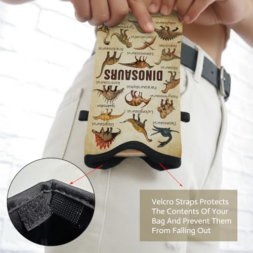 Image of Cell Phone Sleeve Pouch with Adjustable Strap - Dinosaur Stuff