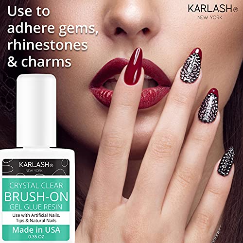 Karlash Super Strong Brush On Nail Glue For Acrylic Nails And Press On Nails Nail Bond Nail Glue Adhesive, Perfect For False Acrylic Nail Art, Glitter, Gems, White Clear Tip (1 Piece) #TOP3