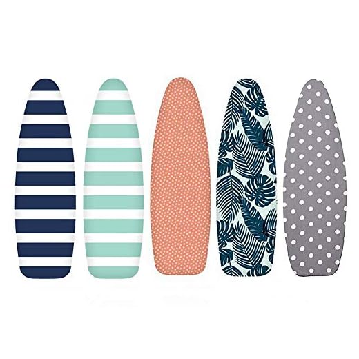 HKTOPONE Silikonbelagd överdrag till strykbräda och dyna premium bränn- och fläckbeständig – överdrag till strykbräda 128 x 40 cm (inkluderar inte bräda)