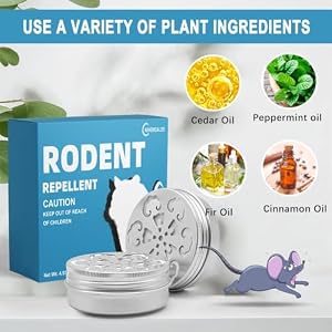 Rodent Repellent for Car Engines, Mice Repellent for Home, Rat Repellent RV, Mouse Repellent for Car, 2 Jars/Box Rodent Control Indoor/Outdoor,Peppermint Oil to Repel Mice and Rats, Mouse Away Rodent Repellent for Car Engines, Mice Repellent for Home, Rat Repellent RV, Mouse Repellent for Car, 2 Jars/Box Rodent Control Indoor/Outdoor,Peppermint Oil to Repel Mice and Rats, Mouse Away