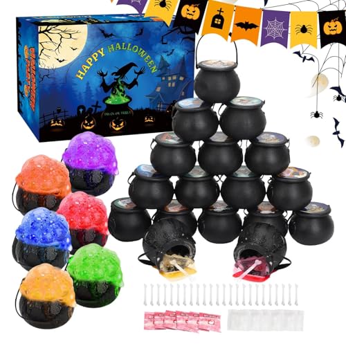 Chaudron de sorcière seau à bonbons avec poignée pour fête et déco - 7