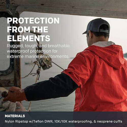 Grundéns Men's Dreadnought Jacket - Waterproof & Wind Resistant, All Weather Commercial Fishing Jacket, Medium Duty3