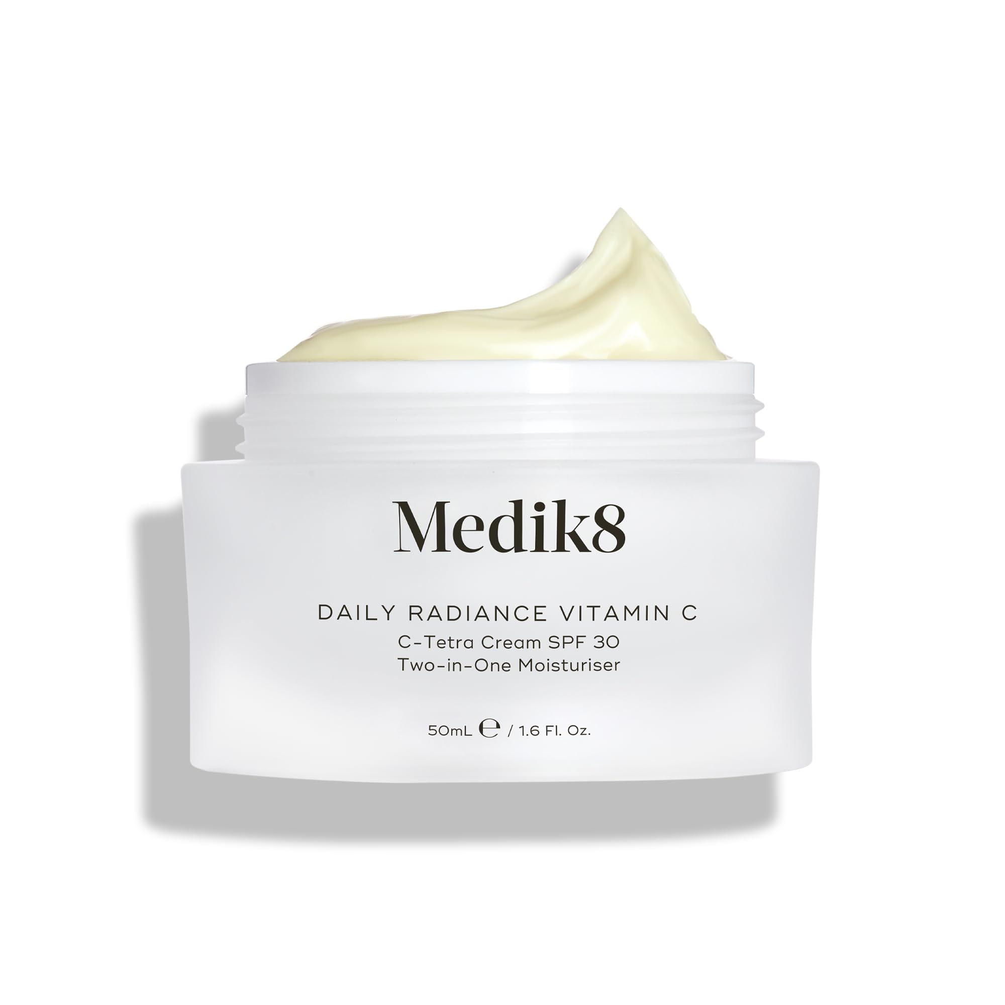 Medik8 Daily Radiance Vitamin C, 2-in-1 LSF & Feuchtigkeitscreme - 50 ml | C-Tetra 7% Vitamin-C-Creme mit LSF 30; 2-in-1-Feuchtigkeitspflege für mehr Schutz; belebt und schützt jeden Morgen