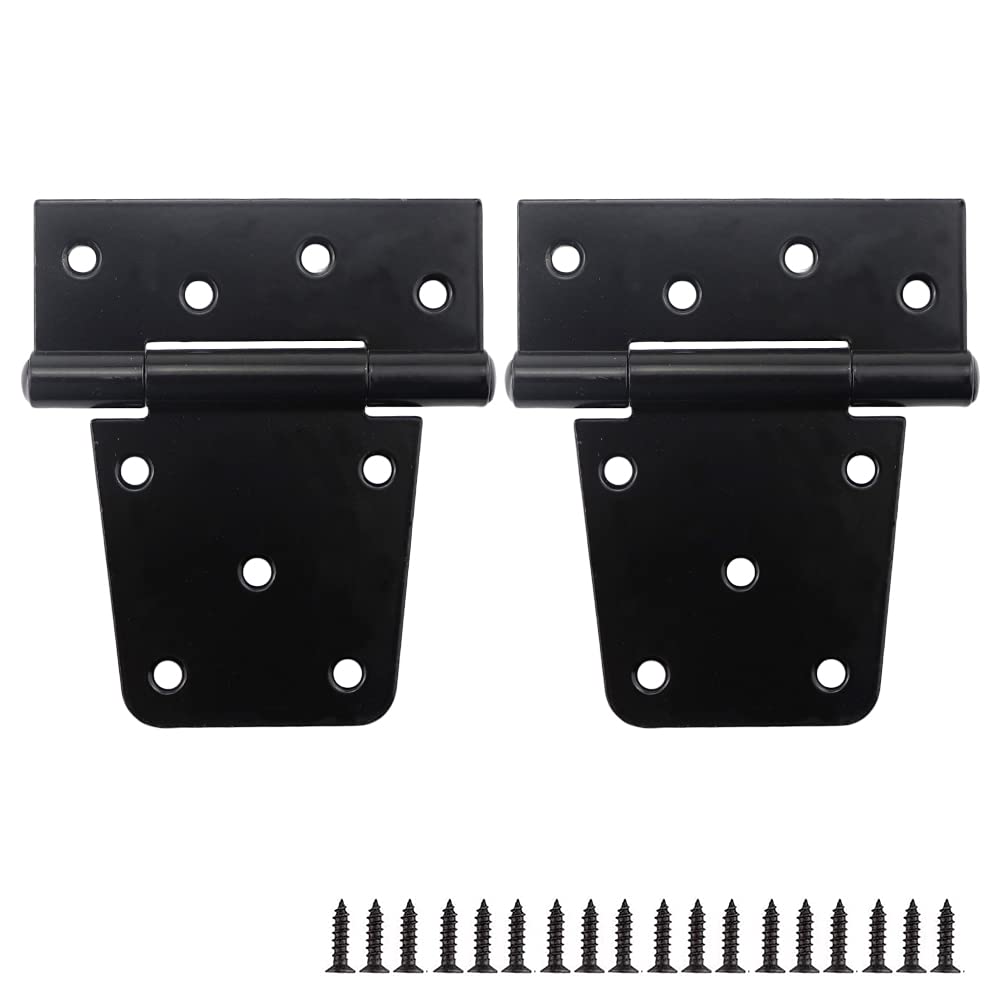 Buy 3.5 inch Black Door Shed Hinge Square Barn Hinge Heavy Duty Gate